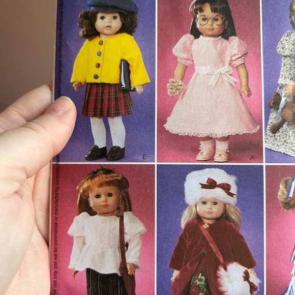 5/$25 sewing McCall's 3900 Crafts Doll Clothing Pattern 🪡 - Picture 5 of 7
